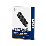 Silverstone MS12 20Gbps SuperSpeed+ USB 3.2 Type-C - NVMe M.2 SSDエンクロージャー アルミニウム ブラック SST-MS12