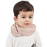 子供用 マフラー ストール ネックウォーマー チェック柄 綿麻 可愛い ファッション 小物 寒さ対策 暖かい ベビー キッズ 遊び お出かけ クリスマス 誕生日 男の子 女の子 秋冬 4カラー