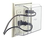 LectraLock - Baby Safety Electrical Outlet Cover - Double -GFCI Style - Medium Cover by LectraLock