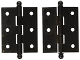Deltana CH2520U10B Solid Brass 2-1/2-Inch x 2-Inch Cabinet Hinge with Ball Tips [並行輸入品]