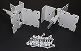 Heavy Duty 2" U-Hinge with White Finish [並行輸入品]