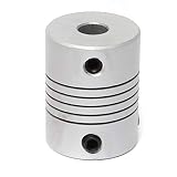 Kitoola 6mm x 10 mm アルミフレキシブルシャフトカップリング OD19mm x L25mm CNC ステッピングモーターカプラコネクタ