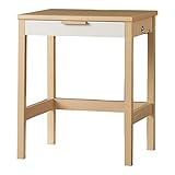 小島工芸 日本製 組立不要 健康仕様のFフォースター コンセント付き 幅59.7cm コンパクトなデスク デスクNKC チェリー+ホワイト [高さ74cm 奥行55cm] 1270556