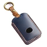 [Kinotaka] 新型マツダ3 本革 レザー キーケースキーカバー CX-60 CX-30 DM系 ファストバック BP系 CX-8 2020 ロードスター CX-5 スマートキーケース for マツダ3 Fastback Sedan(H31.5~) 専用設計 (ブルー)