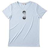 D.fesense トロンプルイユパパTシャツ/L/サックス AP783692103