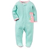 カーターズ Carter's カバーオール 長袖 前開き 足つき Cotton Zip-Up Sleep & Play NB (50-55cm) [並行輸入品]