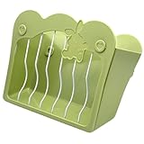 Wezomito うさぎ チモシー入れ 牧草入れ 大容量 フィーダー 小動物用 モルモット チンチラ 固定式 外付け 内付け 洗える (グリーン)