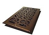 Decor Grates SP612W-RB Scroll Plated Register, 6-Inch by 12-Inch, Rubbed Bronze [並行輸入品]
