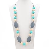 Consider It Maid Silicone Teething Necklace for Mom to Wear - FREE E-BOOK - BPA FREE and FDA Approve