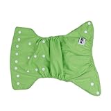 (ビグッド)Bigood ベビーおむつカバー 赤ちゃん用布おむつカバー 新生児 オムツカバー ベビースイミング サイズ 調整 スイムパンツ 無地 グリーン