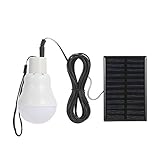 Docooler ソーラーパワーLED電球 ソーラーパネルハンギングデザイン IP44 防水 ポータブル 充電式 800mAh 大容量 バッテリー 12PCS SMD2835 屋外 緊急 ハイキング 