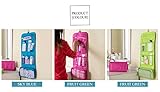 Mutell（TM）女性の多機能ポータブルハンギングメイクアップオーガナイザーバッグ折りたたみ韓国風化粧ケース旅行ストレージトイレタリーキット