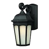Z-Lite 508M-BK Newport Outdoor Wall Light, Metal Frame, Black Finish and White Seedy Shade of Glass 