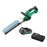 HiKOKI(ハイコーキ) 18V 充電式 ヘッジトリマー 植木バリカン 刈り込み幅 350mm 切断径15mm 2.0Ah蓄電池・充電器付