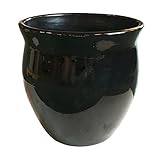 信楽焼 鉢カバー　ネオモダン 黒　10号用 穴無し アウトレット数量限定品