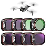 NEEWER ND & CPLフィルターセット コンパチブル DJI Mini 4 Pro 8枚 UV/CPL/ND8/ND16/ND32/ND64/ND128/ND256/CPL ポラライザーNDフィルター ドローンレンズフィルター マルチコートHD光学ガラス アルミフレーム