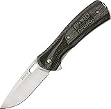Buck Knives 3209 Bond Arms Linerlockナイフwithブラックアッシュ木製ハンドル