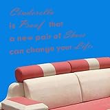 Pop Decors WL-0067-Vb Inspirational Quote Wall Decal, Cinderella is Proof [並行輸入品]
