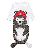 Rohern Baby Sleepsack Clothes Cotton Wearable Blanket Slumber Sleeping Bag (Small Bear) [並行輸入品]