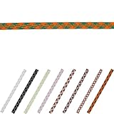 金天馬 柄ゴム 平ゴム ノートバンド ブックバンド 靴ひも ラッピング (8㎜幅 緑×オレンジ) 切り売り