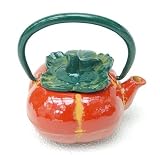 南部鉄器 水差し 柿 サイズ：８０×６５×高さ９０ｍｍ