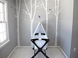 Pop Decors PT-0136-1-Vc Beautiful Wall Decal Birch Trees [並行輸入品]
