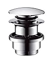 Hansgrohe(ハンスグローエ) プッシュオープン式排水金具 (ヨーロッパ製洗面器用) (ハンスグローエ ジャパン公式・日本規格適合品)