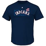 MLBクーパーズタウンメンズの最後のラリーTシャツ( S , Cleveland Indians )