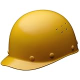 [ミドリ安全] ヘルメット 作業用 FRP製 通気孔付 ズレ防止 SCS1V RA イエロー