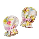 Bijoux & Bee(ビジュー&ビー) フラワープリントミトン<日本製> ホワイト