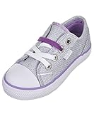 Baby PhatジャカードLittle / Big Kidファッションスニーカー( 12、シルバー/ライラック)