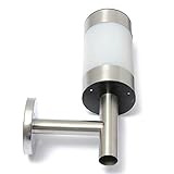 amzmonnsuta ステンレス鋼 壁掛けソーラーライト ガーデン白色LEDランプ コートヤード飾り ウォール・庭・中庭・芝生・通路に適す