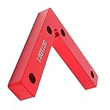 Fenteer 高品質　直角コーナークランプ　ポジショナー　スコヤ　木工ツール　額縁　固定用　90度クランプ　赤色