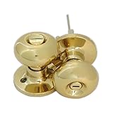 ドアノブ 鍵付き アンティーク風 ゴールド（金） INK-1207003H