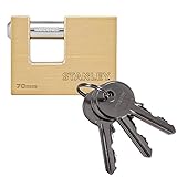 Stanley Padlock Solid Brass 70 mm [S742-026]