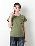 Angeliebe エンジェリーベ マタニティ 授乳口付き ポケット付き Tシャツ 妊婦服 産前 産後 半袖 M ～ L カーキ 21754 21754502