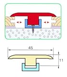 イノヴァーフローリング(石目調)専用　T型床見切　11×45×2400ミリ　マーブルカレラ