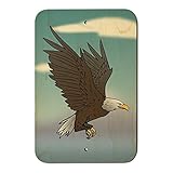 Bald Eagle FlyingホームビジネスオフィスSign 6" x 9" SIGN.WOOD.9X6.Z000511_8