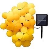 GDEALER Solar Outdoor String Lights 31ft 50 LED Waterproof Ball Lights Christmas Lights Solar Powere