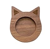 猫の木製引き手