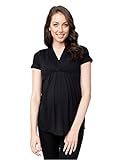 RIPE maternity トリニティショートスリーブナーシングマタニティトップ サイズS ブラック S6037 授乳対応