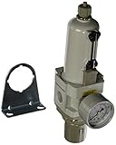PneumaticPlus SAW4000M-N04BG-MEP Compressed Air Filter Regulator Combo Piggyback Style 1/2" NPT - Ma