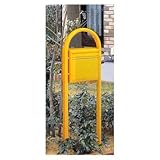 YKK ap製おしゃれ郵便ポスト ポスティモ 前入・後出 F2型（オレンジ） メールボックス