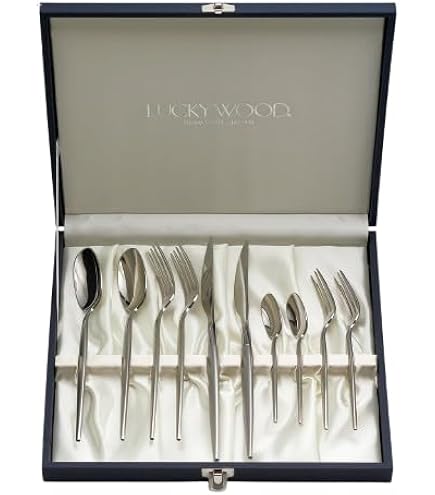 LUCKY WOOD カラトリーセット LUCKY WOOD カトラリーセット ナイフ フォーク スプーン 5人用