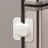 hapsunベビー安全ロック冷蔵庫、子Proofトイレロックラッチ、クローゼット、キャビネット、引き出しとオーブン( 2パックホワイト)