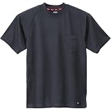 ジーベック ハイブリッド半袖Tシャツ 大きいサイズ 25/チャコールグレー 6124 4L