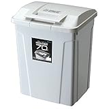 アスベル フタ付きゴミ箱 ホワイト 70L 【ケース販売】屋外用SPハンドル付ダストボックス 6個入