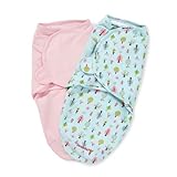 Summer Infant 2 Count Swaddleme Blanket, Sweet Trees, Small by Sumersault [並行輸入品]