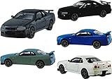 1/64 スケールミニカーMONO COLLECTION NISSAN SKYLINE GT-R V・spec2(R34) × 全5種セット フルコンプ ガチャガチャ カプセルトイ