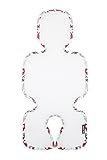 to:tots 3D-Mesh Cool Seat for Infant Car Seat & Stroller (Elephant/Red) by to:tots